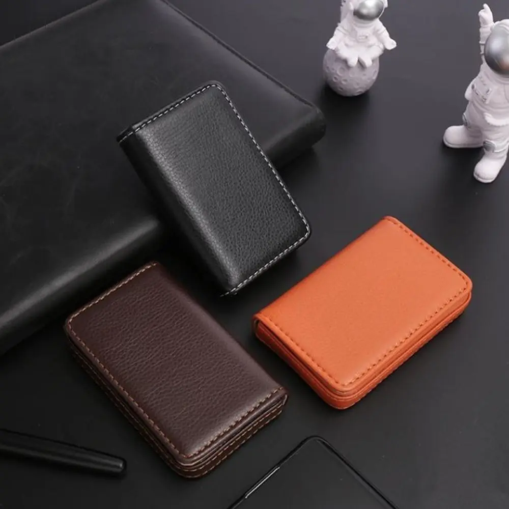 Fashion Business Card Holder Luxury PU Leather Card Case Magnetic Buckle Manager Name Card Pocket Gift
Fashion Business Card Holder Luxury PU Leather Card Case Magnetic Buckle Manager Name Card Pocket Gift