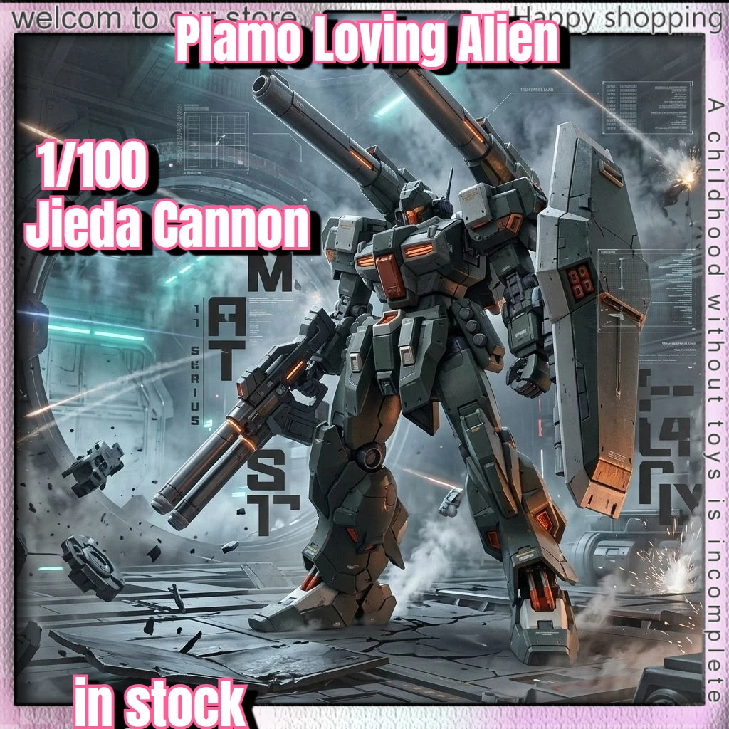 PLAMO LOVING ALIEN JED 1/100 Scale RGN-88X Assembly Model Kits Third Bullet Jieda Cannon Type Mecha Robot Collectible Toy Gifts
PLAMO LOVING ALIEN JED 1/100 Scale RGN-88X Assembly Model Kits Third Bullet Jieda Cannon Type Mecha Robot Collectible Toy Gifts
