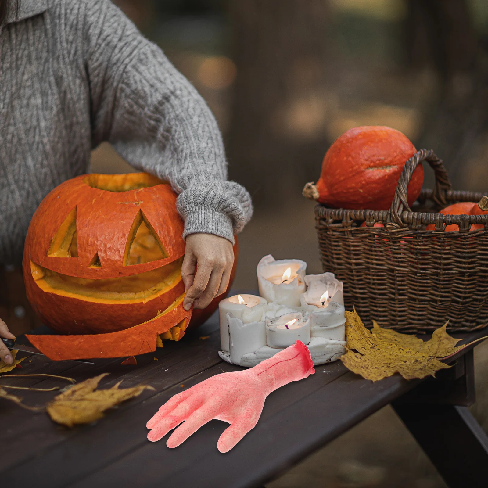 2Pcs Durable Fake Hand and Foot Latex Halloween Party Trick Props Simulated Creepy Supplies Practical Accessories
2Pcs Durable Fake Hand and Foot Latex Halloween Party Trick Props Simulated Creepy Supplies Practical Accessories