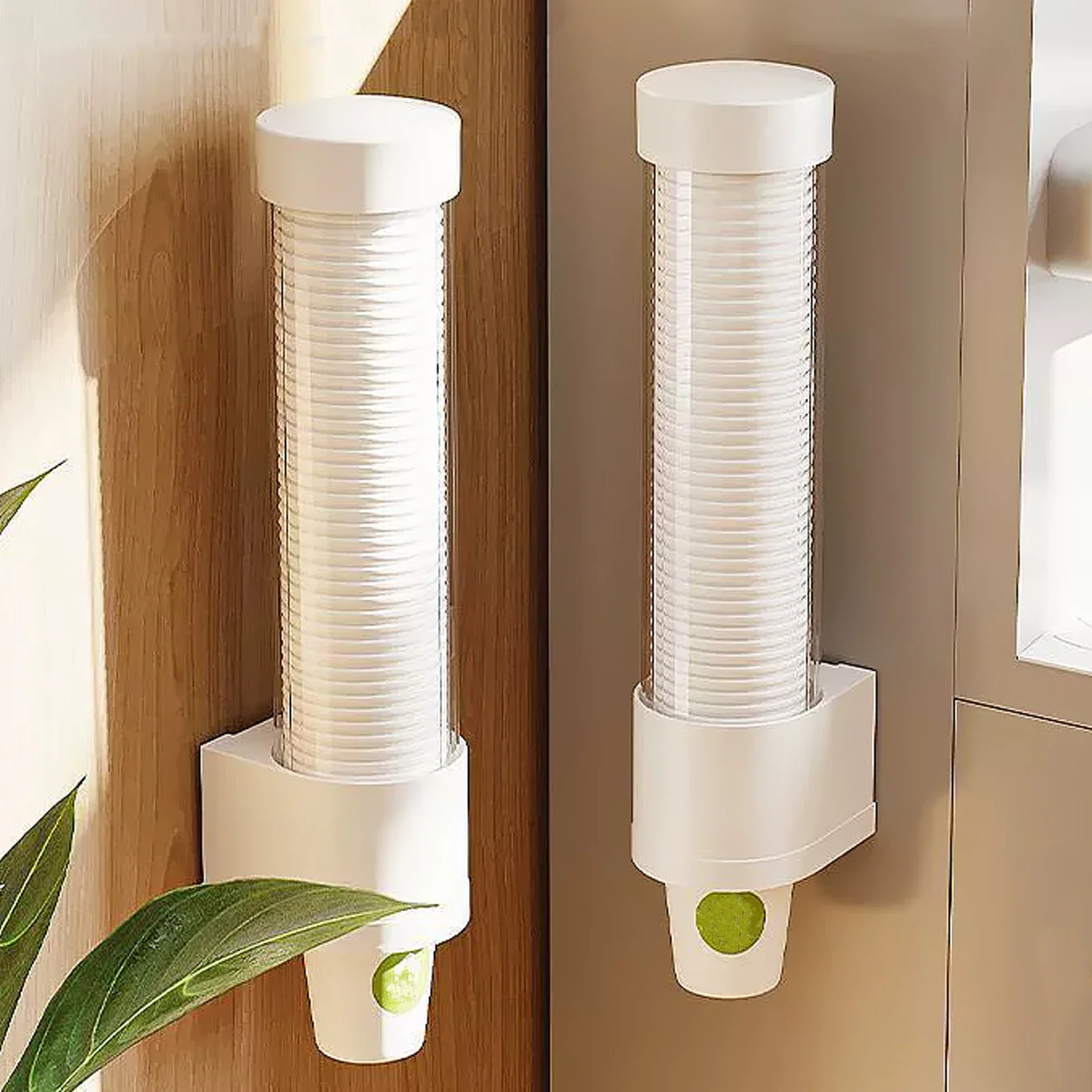 Wall Mounting Disposable Cup Extractor Home Paper Cups Dispenser Dustproof Plastic Cup Holder Dispenser Automatically Drops Cups 
Wall Mounting Disposable Cup Extractor Home Paper Cups Dispenser Dustproof Plastic Cup Holder Dispenser Automatically Drops Cups