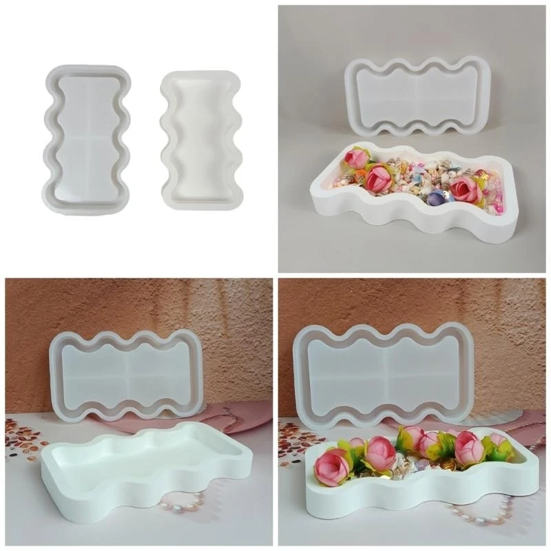 Flexible Silicone Resin Mold Epoxy Resin Aquas Ripple Shaped Jewelry Tray Making Mould Creative Storage Plate Mould Y08E
Flexible Silicone Resin Mold Epoxy Resin Aquas Ripple Shaped Jewelry Tray Making Mould Creative Storage Plate Mould Y08E