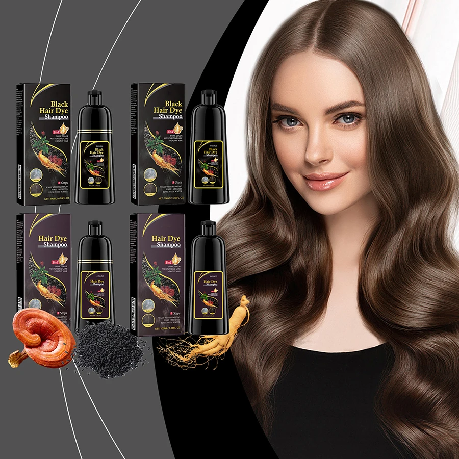 US Stock Black Hair Dye Shampoo for Gray Hair Coverage, Polygonum Multiflorum Ginseng Hair Darkening Shampoo, Natural Root Nourishing Volumizing Shampoo, 3-in-1 Gentle Hair Color Shampoo for Men Women, Fast Delivery
US Stock Black Hair Dye Shampoo for Gray Hair Coverage, Polygonum Multiflorum Ginseng Hair Darkening Shampoo, Natural Root Nourishing Volumizing Shampoo, 3-in-1 Gentle Hair Color Shampoo for Men Women, Fast Delivery