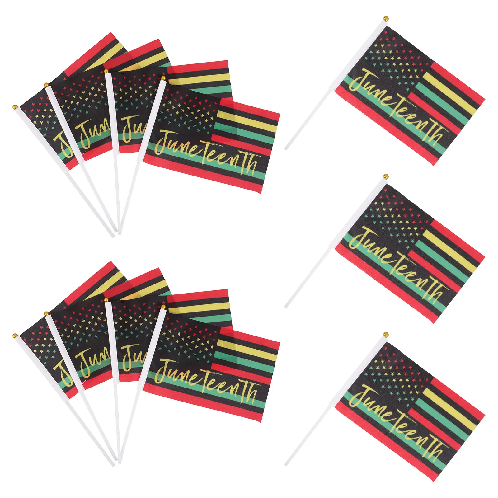 100pcs Handwaving Mini American Flags on Stick Patriotic Independence Day Celebration Inspired for National 
100pcs Handwaving Mini American Flags on Stick Patriotic Independence Day Celebration Inspired for National