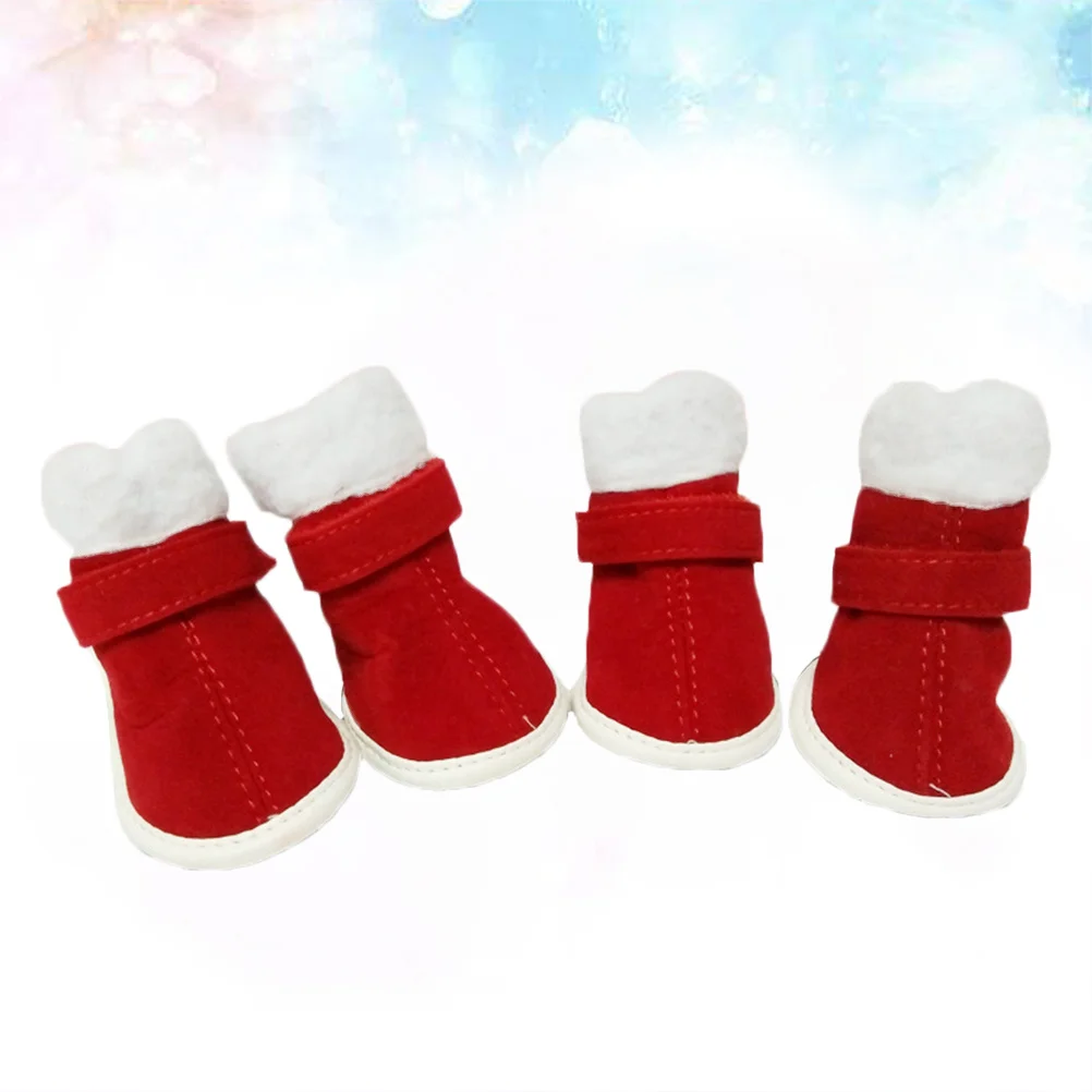 4Pcs Pet Anti-Slip Boots Waterproof Winter Shoes Warm Windproof Dog Shoes Red Pack Protect Paws Snow Mud Rain Windproof Booties
4Pcs Pet Anti-Slip Boots Waterproof Winter Shoes Warm Windproof Dog Shoes Red Pack Protect Paws Snow Mud Rain Windproof Booties