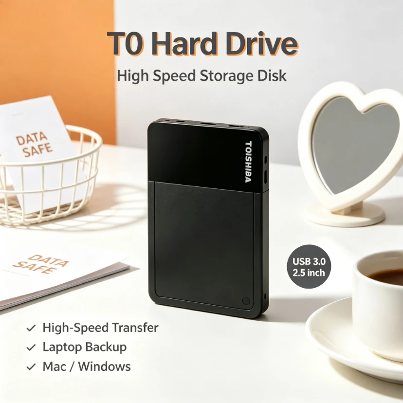 Toshiba T0 2PCS Portable External Hard Drive USB3.0 High Speed Disk For Mac Windows Laptop Android Data Backup
Toshiba T0 2PCS Portable External Hard Drive USB3.0 High Speed Disk For Mac Windows Laptop Android Data Backup