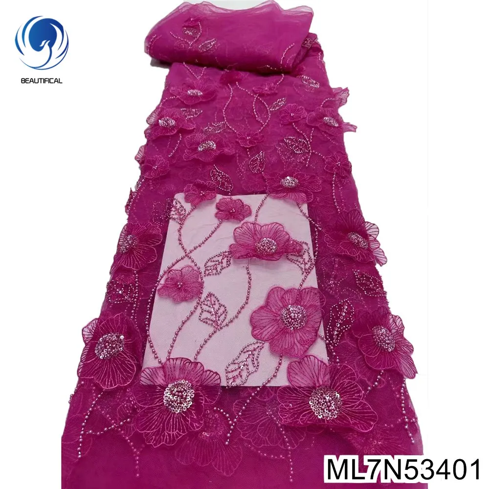 African 3D Sequins Lace Fabric, Handmade Bead Sewing Branches and Leaves, Luxury Evening Dress, Chic Design, ML7N534
African 3D Sequins Lace Fabric, Handmade Bead Sewing Branches and Leaves, Luxury Evening Dress, Chic Design, ML7N534
