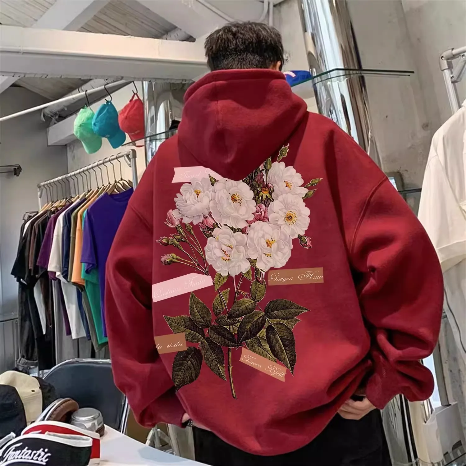 Large Size Rose Print Hoodie Pure Cotton ex Autumn Winter New Sle Couple's Clothing Heavyweight Versatile Outerwear
Large Size Rose Print Hoodie Pure Cotton ex Autumn Winter New Sle Couple's Clothing Heavyweight Versatile Outerwear