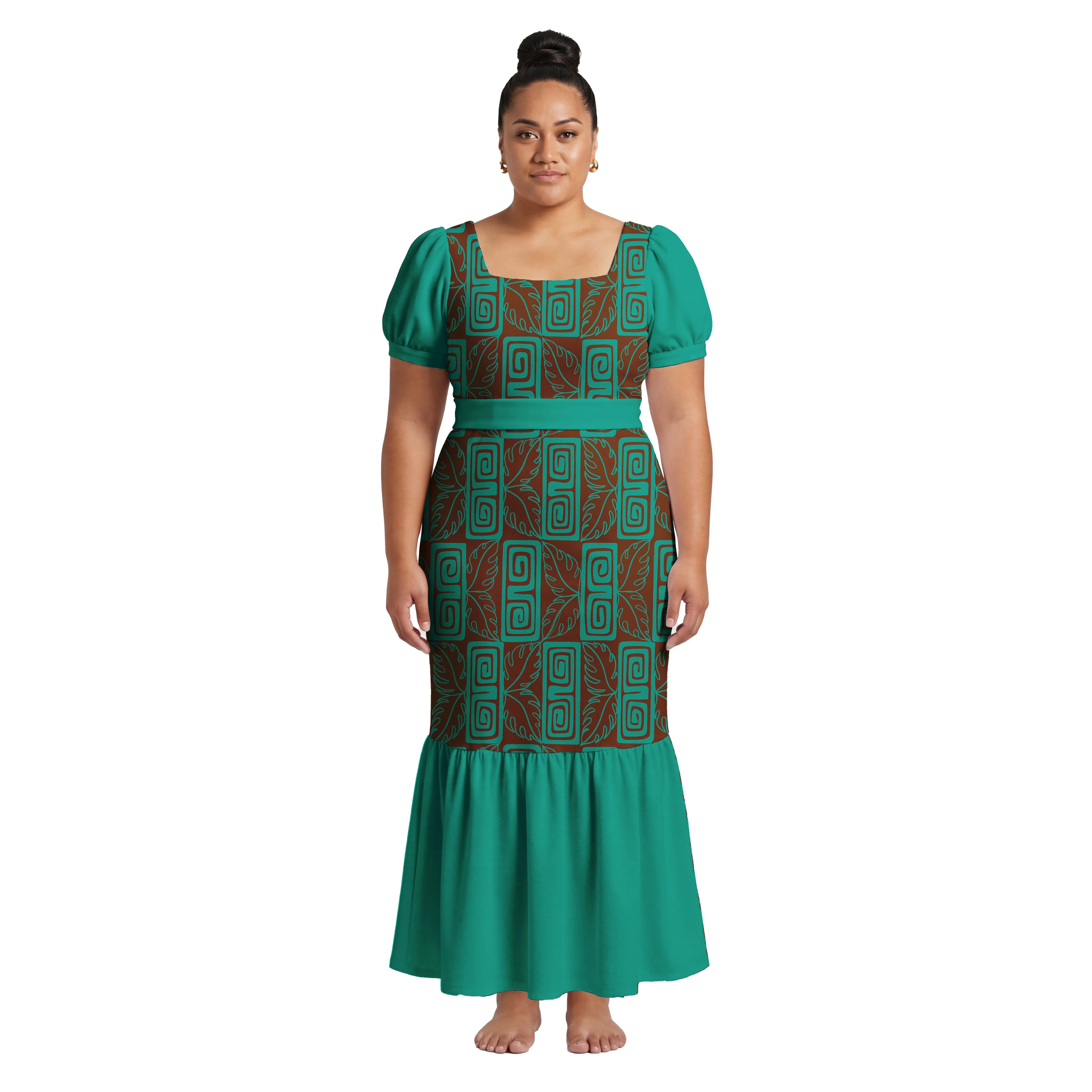 Gift Polynesian Cozy Ladies Dresses Hawaiian Island Short Sleeve Clothes Samoan Tribal Women Party Beach Sashes Fishtail Dress
Gift Polynesian Cozy Ladies Dresses Hawaiian Island Short Sleeve Clothes Samoan Tribal Women Party Beach Sashes Fishtail Dress