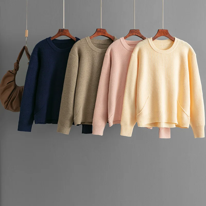 Sweater Women Pullover Jumper Round Collar Solid Color Basic Knitting Top Knitwear 2025 Autumn Winter Office Lady Knitted Tops
Sweater Women Pullover Jumper Round Collar Solid Color Basic Knitting Top Knitwear 2025 Autumn Winter Office Lady Knitted Tops