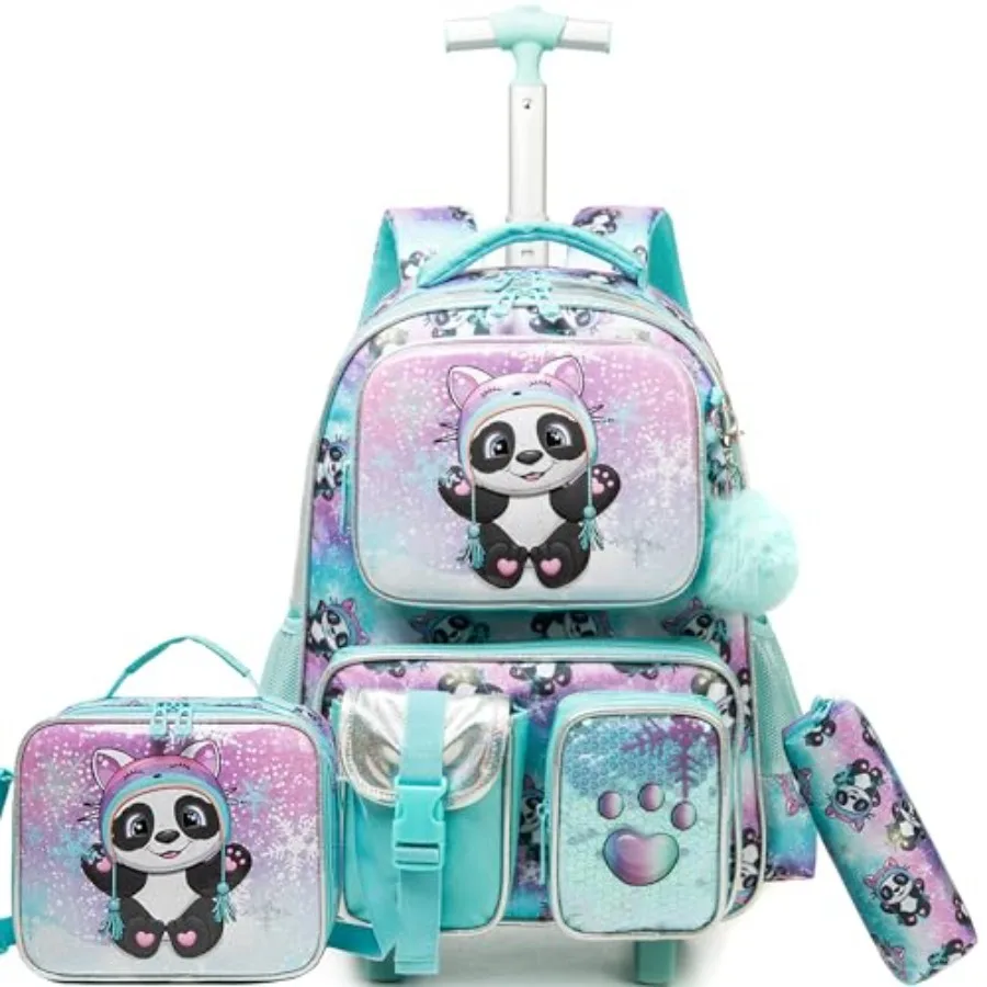 Rolling Backpack with Wheels for s Rolling Backpacks with Lunch Box for Elementary School Students 3 in 1 Cute Travel Luggage S
Rolling Backpack with Wheels for s Rolling Backpacks with Lunch Box for Elementary School Students 3 in 1 Cute Travel Luggage S