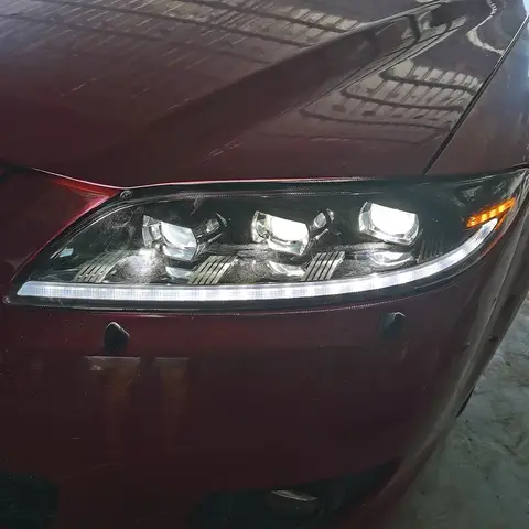 Upgraded Car Lamp for Mazda 6 2004-2015 LED Auto Headlight Assembly High Configure 3 Lens Style Design Front Light Accessories