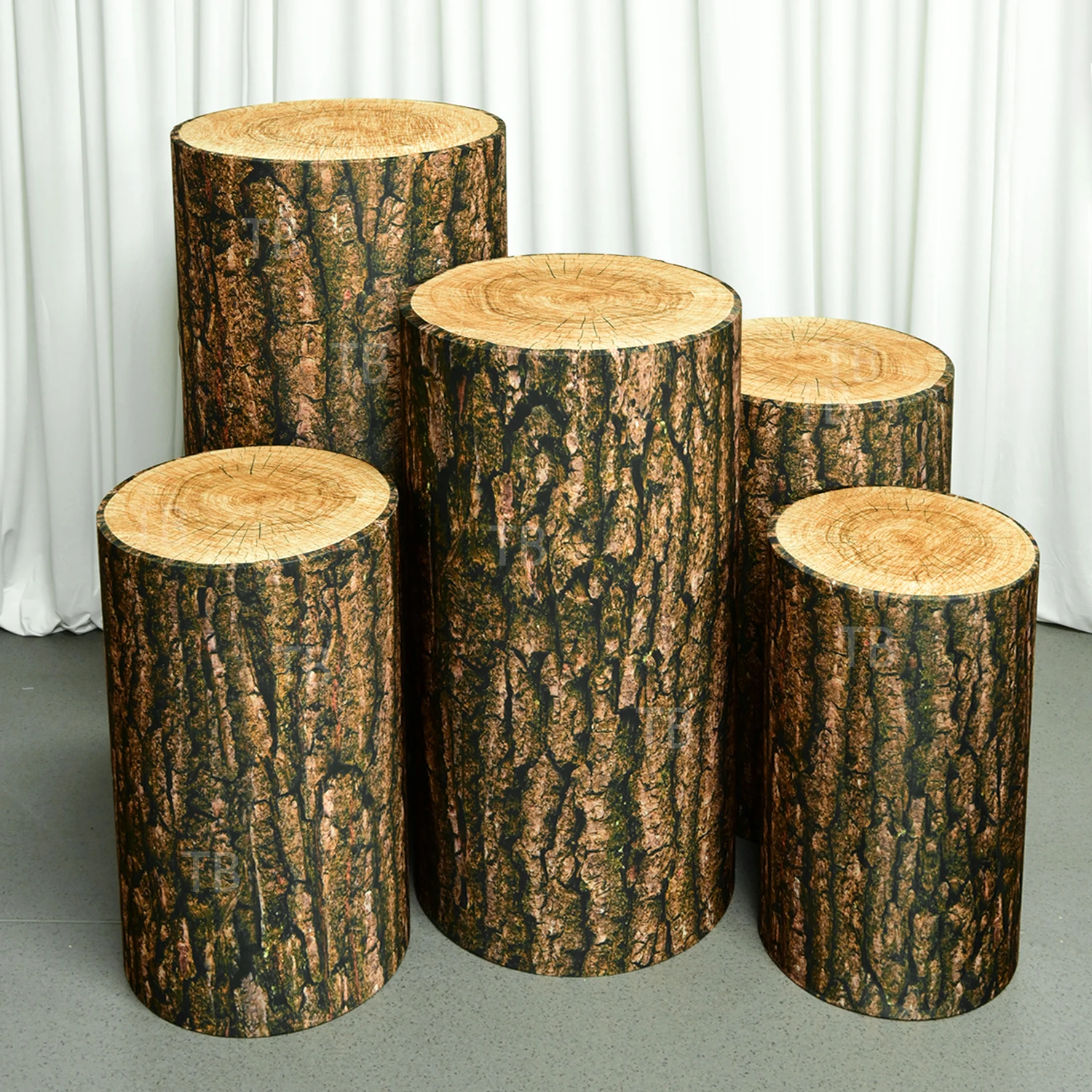 Wood Bark Texture Cylinder Pedestal Covers,Wild Animal Pattern Cylindrical Covers,Birthday Party Cake Dessert Table Decoration
Wood Bark Texture Cylinder Pedestal Covers,Wild Animal Pattern Cylindrical Covers,Birthday Party Cake Dessert Table Decoration