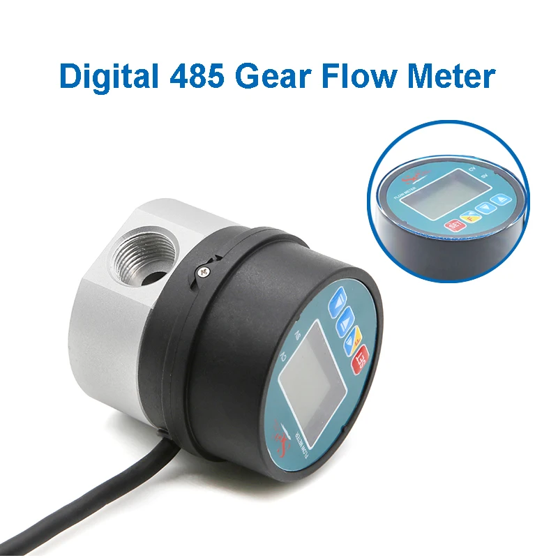 DN15 485 Digital Oval Gear Flow Meter Aluminum Alloy Oil Flow Sensor Hall Sensor For Oil/Milk/Honey 
DN15 485 Digital Oval Gear Flow Meter Aluminum Alloy Oil Flow Sensor Hall Sensor For Oil/Milk/Honey