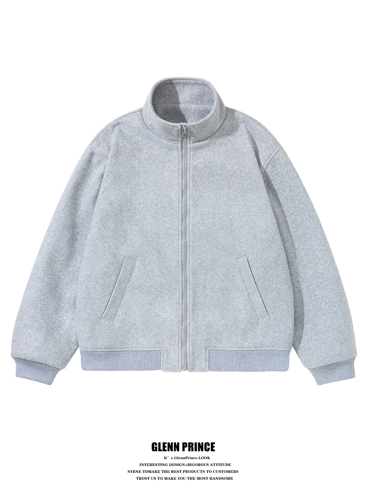 GPstudio Korean Sle Pure Color Stand Collar Woolen Jaet Men's High-End Casual Sportswear Autumn Winter Outerwear
GPstudio Korean Sle Pure Color Stand Collar Woolen Jaet Men's High-End Casual Sportswear Autumn Winter Outerwear