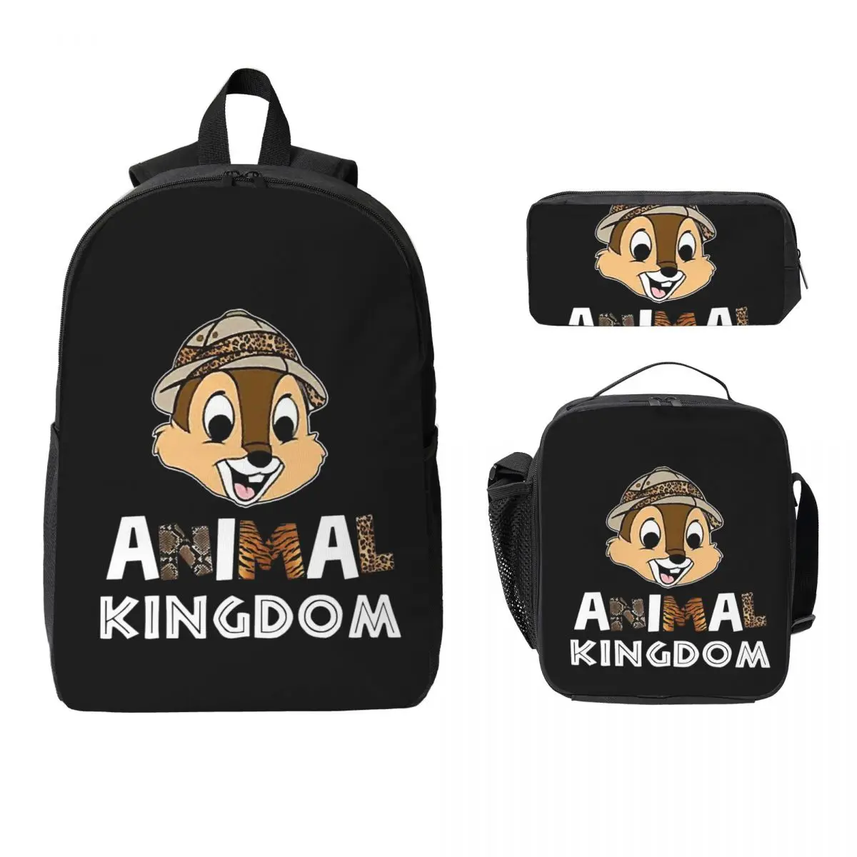 Рюкзак Chip 'N' Dale Park Life, студенческий рюкзак для мальчиков и девочек, школьная сумка, сумки на плечо для ноутбука, 3 шт., изолированная сумка для обеда, пенал
Рюкзак Chip 'N' Dale Park Life, студенческий рюкзак для мальчиков и девочек, школьная сумка, сумки на плечо для ноутбука, 3 шт., изолированная сумка для обеда, пенал