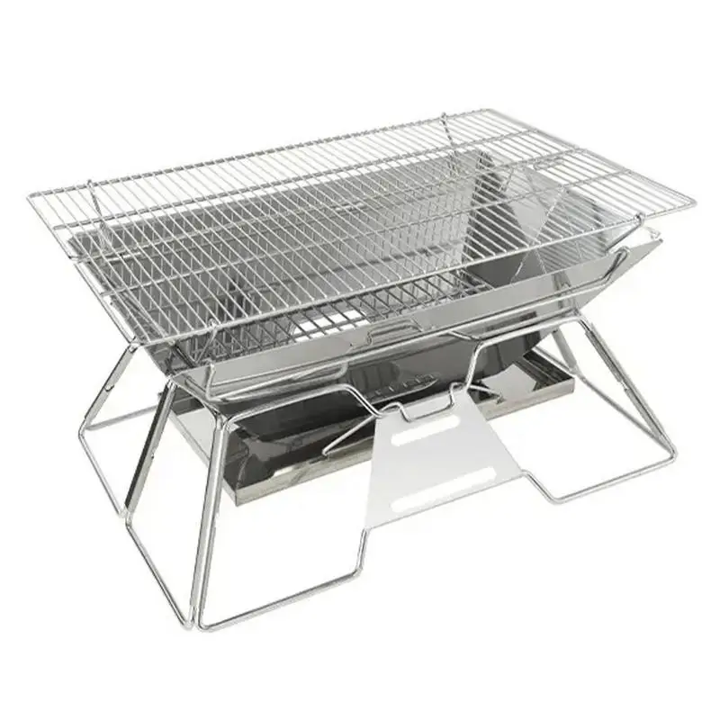 Portable Foldable Camping Grill Charcoal Bbq Grill Firewood Stove Round Campfire Stove With Carrying Bag For Camping Accessories
Portable Foldable Camping Grill Charcoal Bbq Grill Firewood Stove Round Campfire Stove With Carrying Bag For Camping Accessories