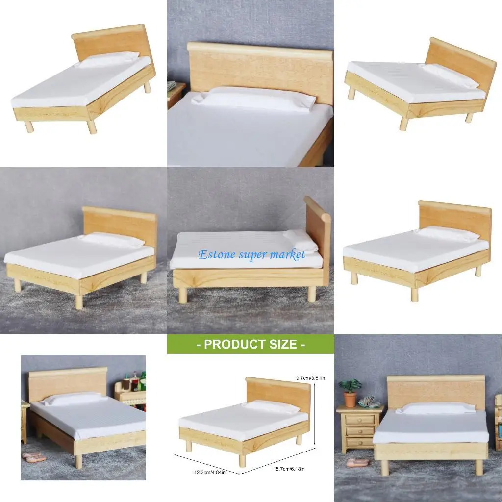 090B Шикарный аксессуар для кукольного домика для спальни, деревянная односпальная кровать, дизайн ткани, размер 1:12
090B Шикарный аксессуар для кукольного домика для спальни, деревянная односпальная кровать, дизайн ткани, размер 1:12