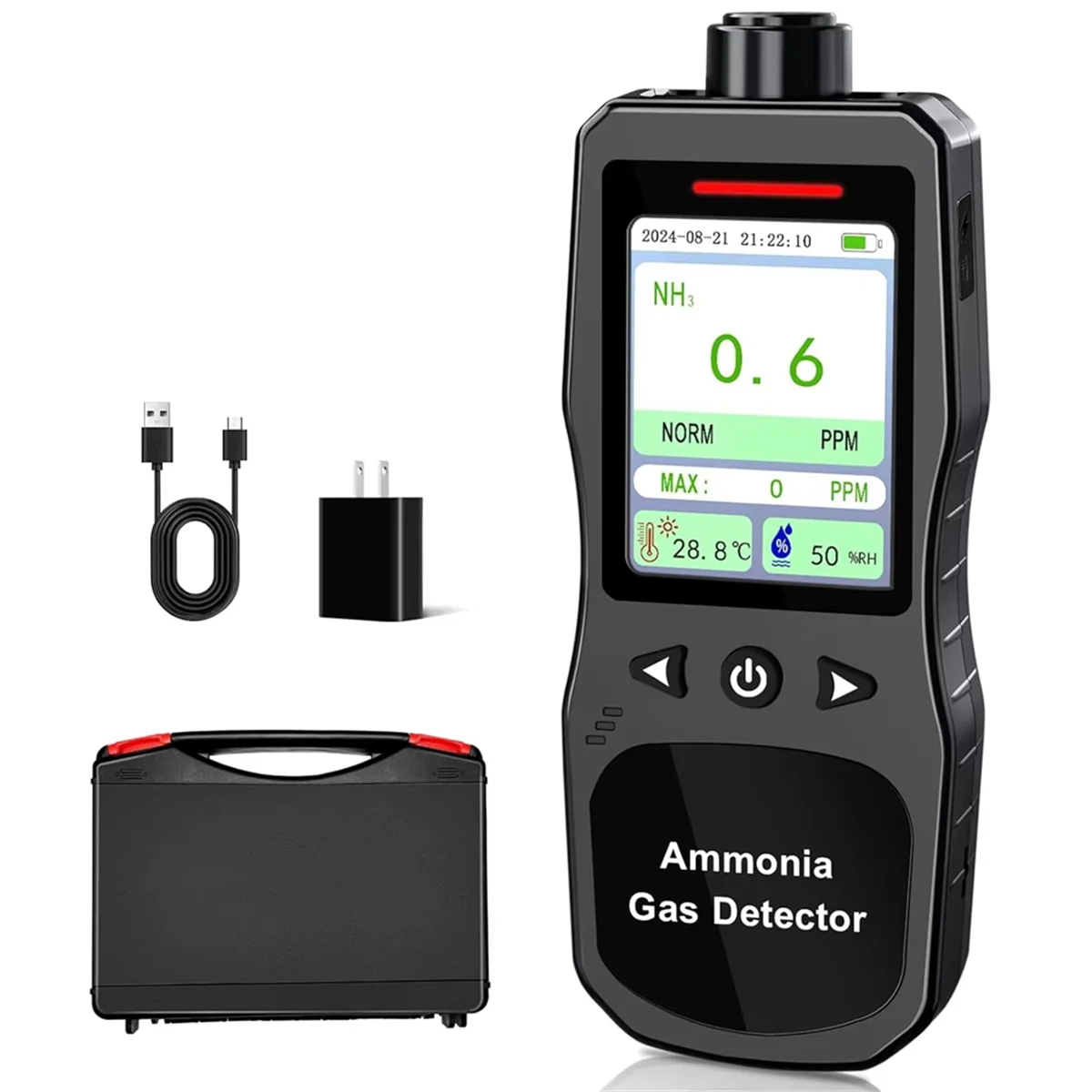 Retails Portable Ammonia Gas Detector,0-200 PPM Rechargeable Ammonia Gas Monitor,Digital Air Quality NH3 Gas Meter US Plug
Retails Portable Ammonia Gas Detector,0-200 PPM Rechargeable Ammonia Gas Monitor,Digital Air Quality NH3 Gas Meter US Plug