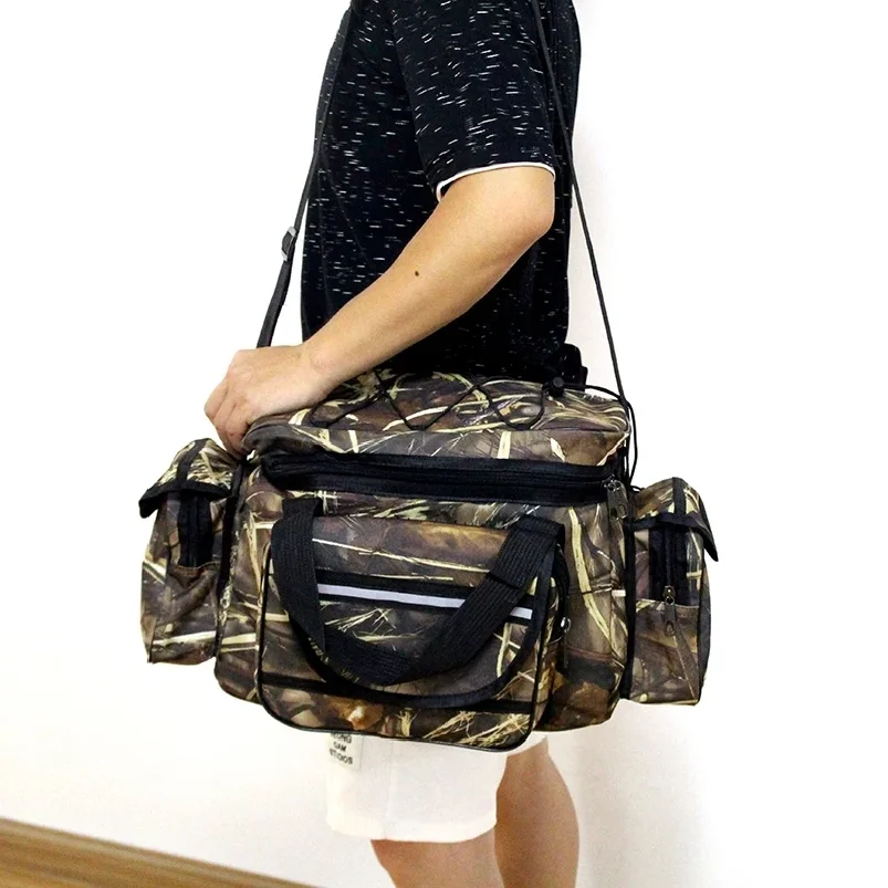 50*30*25cm Waterproof Fishing Bag Nylon Large Capacity Multi-Purpose Fishing Tackle Bag Two-Layer Outdoor Shoulder Bags
50*30*25cm Waterproof Fishing Bag Nylon Large Capacity Multi-Purpose Fishing Tackle Bag Two-Layer Outdoor Shoulder Bags