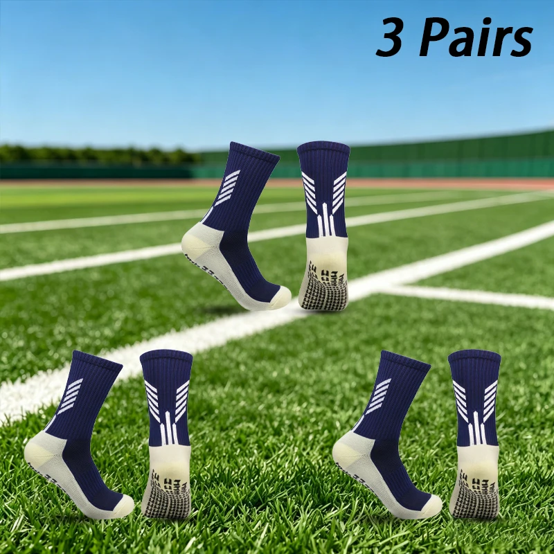 3 Pairs New Football Socks Men Women Sports Socks Anti Slip Silicone Bottom Football Baseball Socks Outdoor Sports Yoga Socks
3 Pairs New Football Socks Men Women Sports Socks Anti Slip Silicone Bottom Football Baseball Socks Outdoor Sports Yoga Socks