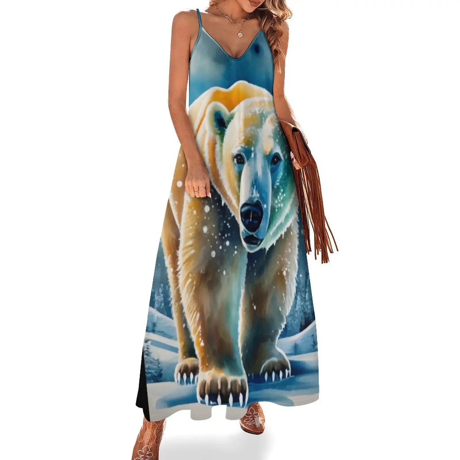 Polar Bear Sleeveless Dress Party dresses Elegant gown Summer women's clothing elegant evening dresses for women 2025
Polar Bear Sleeveless Dress Party dresses Elegant gown Summer women's clothing elegant evening dresses for women 2025