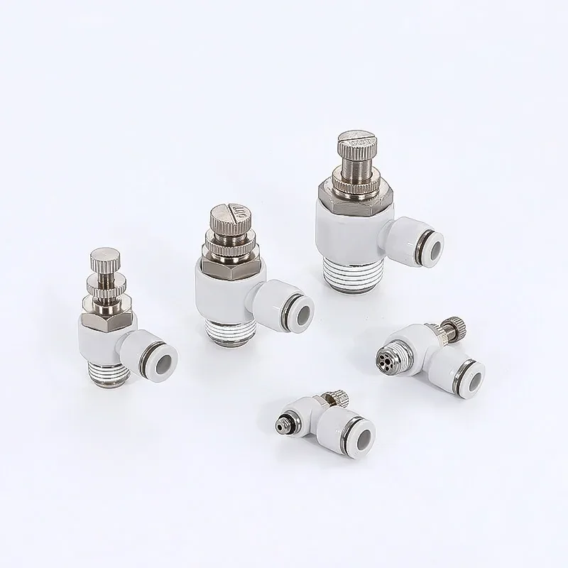 1Pcs SL M5 1/8 1/4 3/8 1/2 Pneumatic throttle valve 4-12mm Quick Connection Pneumatic Fittings Throttle Speed Controller Valve
1Pcs SL M5 1/8 1/4 3/8 1/2 Pneumatic throttle valve 4-12mm Quick Connection Pneumatic Fittings Throttle Speed Controller Valve