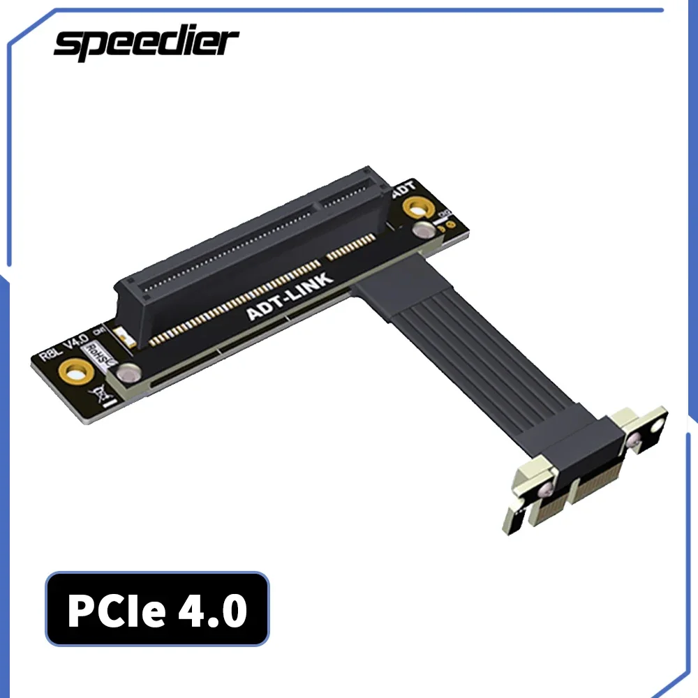Двойной 90-градусный угловой удлинительный кабель PCI-e 4.0 X1–X8 R18SL-TL Высокоскоростной удлинитель ленты PCI Express 1x 8x Riser Card
Двойной 90-градусный угловой удлинительный кабель PCI-e 4.0 X1–X8 R18SL-TL Высокоскоростной удлинитель ленты PCI Express 1x 8x Riser Card