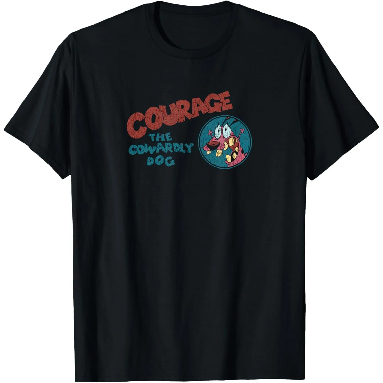 Courage The Cowardly Dog Cartoon Graphic Print Men's Cotton T-Shirt Round Neck Casual Tee
Courage The Cowardly Dog Cartoon Graphic Print Men's Cotton T-Shirt Round Neck Casual Tee