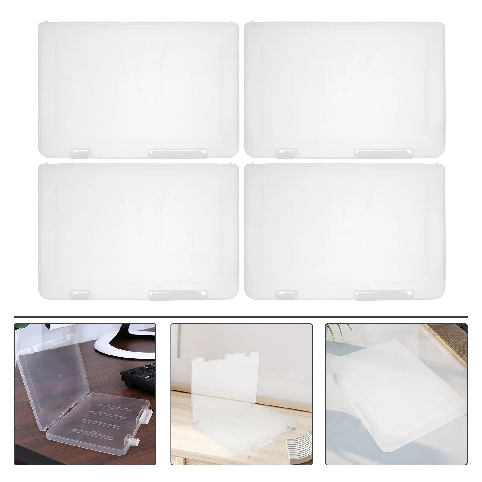 4Pcs A5 Document Box Portable Plastic File Storage Case Large Capacity Project Organizer Scrapbook Paper Magazine Holder
4Pcs A5 Document Box Portable Plastic File Storage Case Large Capacity Project Organizer Scrapbook Paper Magazine Holder