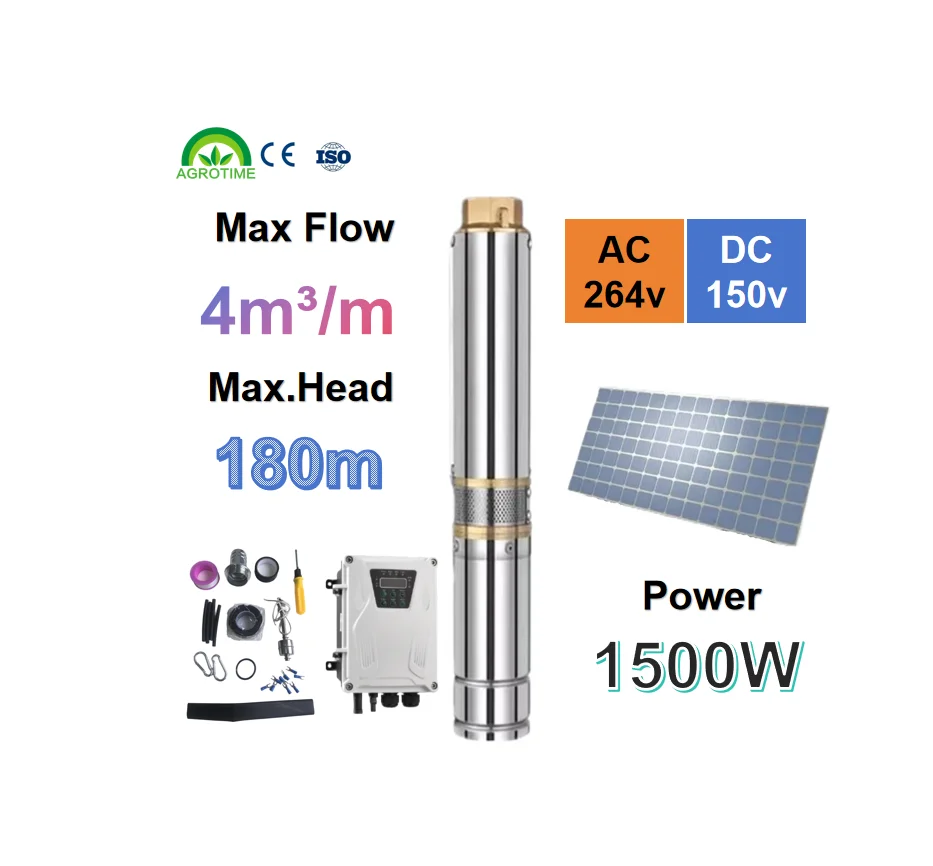 Водяной насос 1500 Вт, 150 В с головкой 180 м, емкостью 4 м3/ч, энергосбережение для промышленного и очистки питьевой воды
Водяной насос 1500 Вт, 150 В с головкой 180 м, емкостью 4 м3/ч, энергосбережение для промышленного и очистки питьевой воды