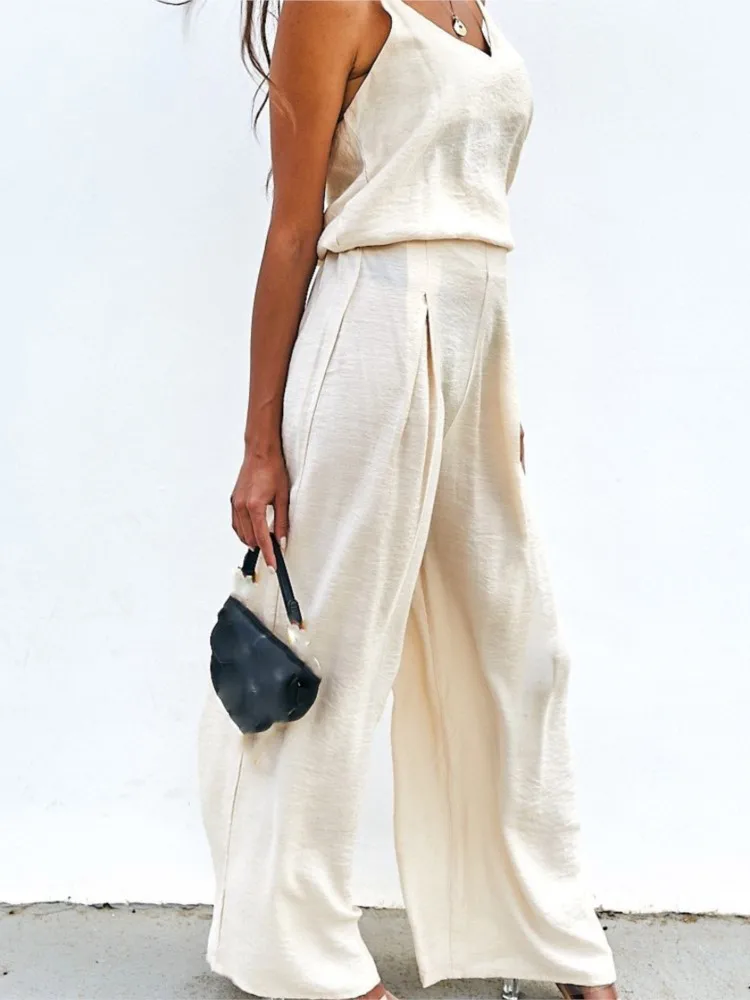 Casual Women's Suit Two-piece Set New Summer Fashion Elegant Solid Holiday Office Party Long Pant 2 Pieces Set For Woman
Casual Women's Suit Two-piece Set New Summer Fashion Elegant Solid Holiday Office Party Long Pant 2 Pieces Set For Woman