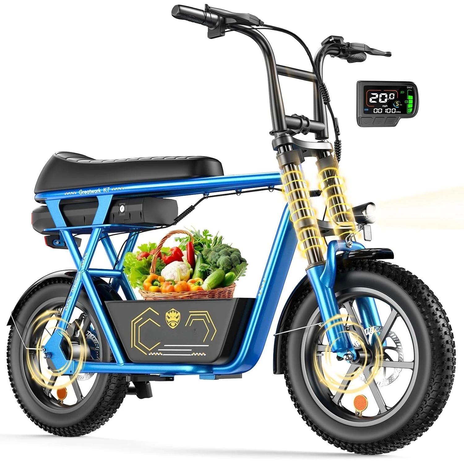 Peak 1200W Electric Scooter with Seat, 480Wh Removable Battery, Max 30 Miles Range, 20MPH Top, Customized
Peak 1200W Electric Scooter with Seat, 480Wh Removable Battery, Max 30 Miles Range, 20MPH Top, Customized