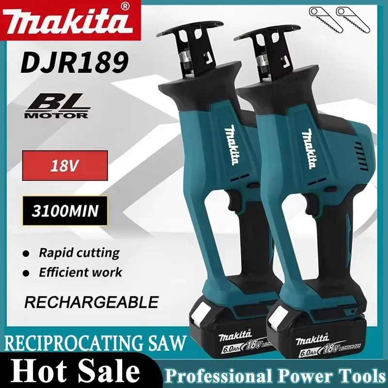 Makita DJR189 Cordless Electric Reciprocating Saw Brushless Rechargeable Wood Metal Cutting Saw Portable Saw Power Tool 18V
Makita DJR189 Cordless Electric Reciprocating Saw Brushless Rechargeable Wood Metal Cutting Saw Portable Saw Power Tool 18V
