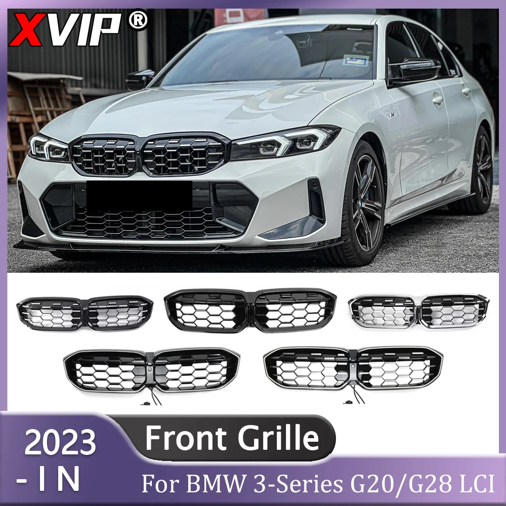 XVIP W/LED Chrome Diamonds Style Upper Grilles For BMW 3-Series G20/G21/G28 LCI 320i 325i 330i 2023-IN Double Line Style Grills
XVIP W/LED Chrome Diamonds Style Upper Grilles For BMW 3-Series G20/G21/G28 LCI 320i 325i 330i 2023-IN Double Line Style Grills