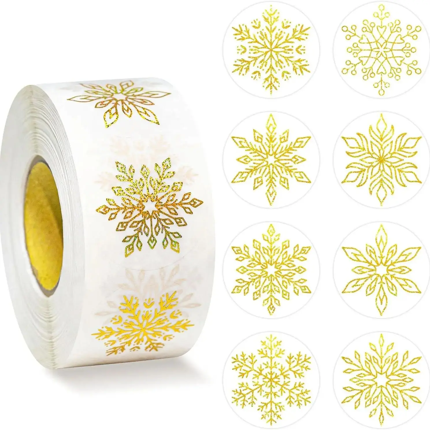 500 Pcs Snowflakes Stickers Christmas Transparent Gold Foil Decor Sticker for Gift Wrapping Glittering Snowflake Label Stickers
500 Pcs Snowflakes Stickers Christmas Transparent Gold Foil Decor Sticker for Gift Wrapping Glittering Snowflake Label Stickers