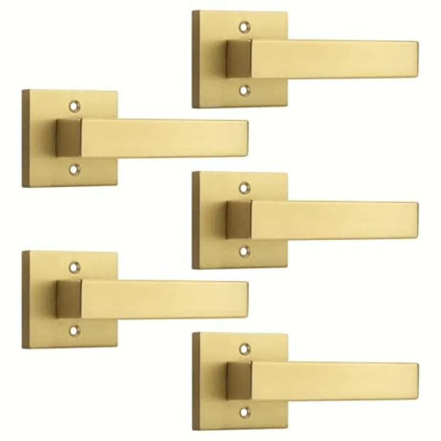 Dummy Door Handles, Modern Closet Door Levers, Heavy Duty Interior Non-Turning Handle Reversible for Right and Left Handed Side
Dummy Door Handles, Modern Closet Door Levers, Heavy Duty Interior Non-Turning Handle Reversible for Right and Left Handed Side