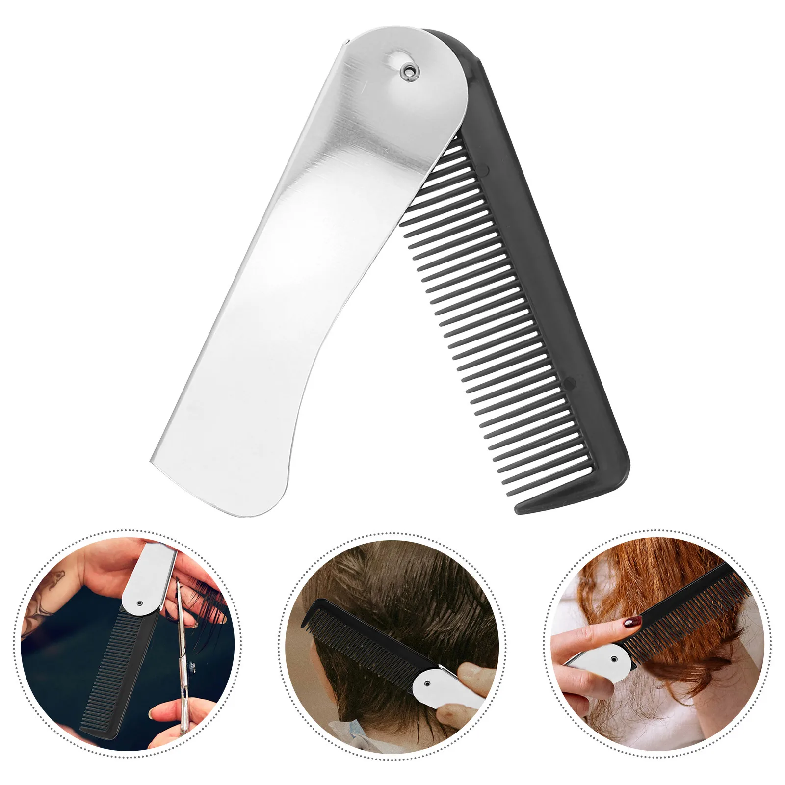 Folding Comb Stainless Steel Portable Mini Hairdressing Travel Lightweight Durable Scalp Care Gift Hairstyle Straight Curl Women 
Folding Comb Stainless Steel Portable Mini Hairdressing Travel Lightweight Durable Scalp Care Gift Hairstyle Straight Curl Women