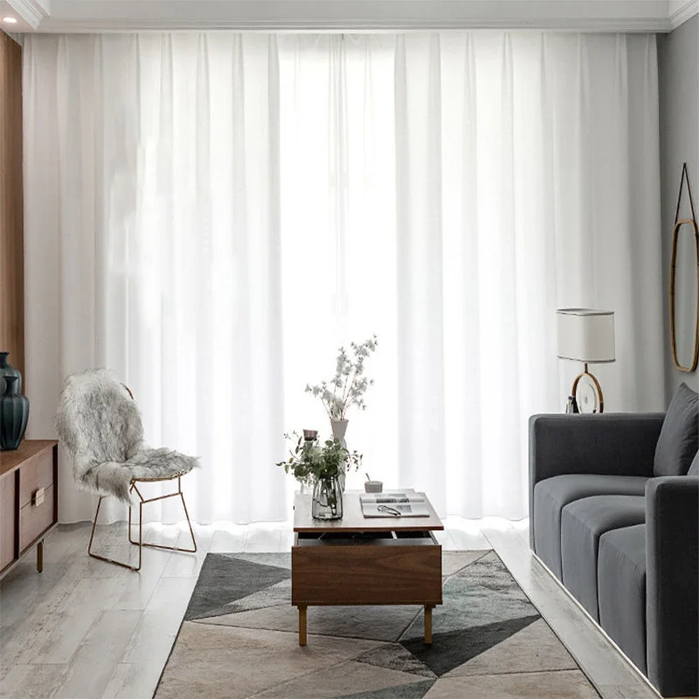 S Folds Waves Curtains White Pure Translucent Can't see people clearly Super Soft Curtain 1 PC For the Various Room Decor
S Folds Waves Curtains White Pure Translucent Can't see people clearly Super Soft Curtain 1 PC For the Various Room Decor