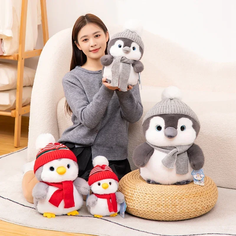 Soft Stuffed Couple Penguin Plush Toy Cute Baby Penguin Wear A Hat And Scarf Doll Pillow Home Decoration Christmas Birthday Gift
Soft Stuffed Couple Penguin Plush Toy Cute Baby Penguin Wear A Hat And Scarf Doll Pillow Home Decoration Christmas Birthday Gift