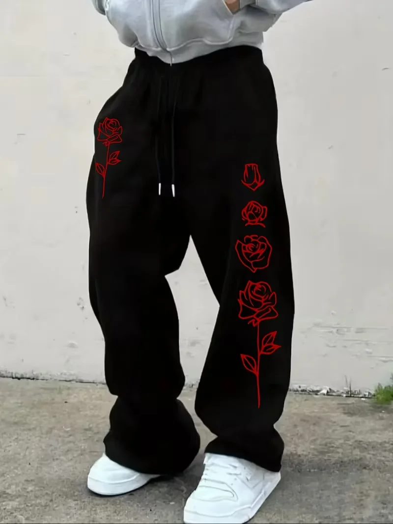 Gothic Punk Rose Floral Men's Casual Wide-Leg Pants Loose Autumn Winter Straight Pants Trousers Joggers Gym Sweatpant Unisex
Gothic Punk Rose Floral Men's Casual Wide-Leg Pants Loose Autumn Winter Straight Pants Trousers Joggers Gym Sweatpant Unisex
