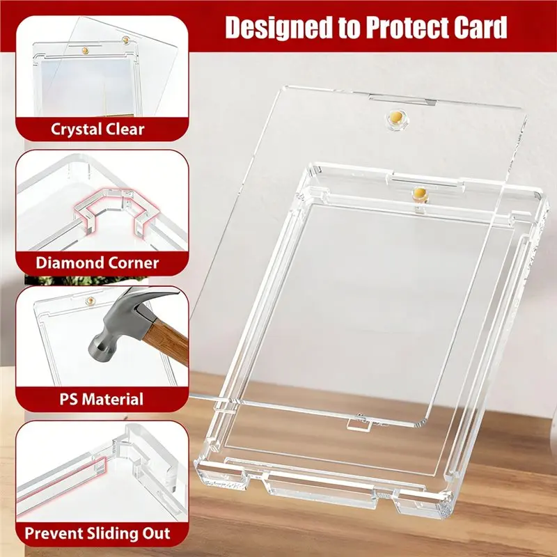 X18A-For Baseball Game Collector 130Pt Magnetic Card Holder(15 Pack), Trading Card Case,For Display Storage
X18A-For Baseball Game Collector 130Pt Magnetic Card Holder(15 Pack), Trading Card Case,For Display Storage