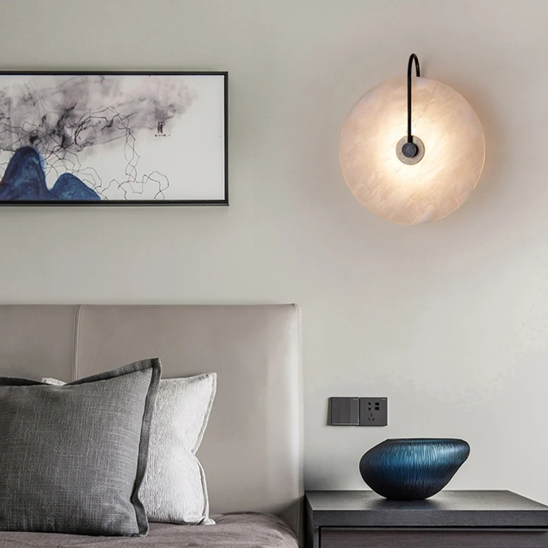 Pure natural marble decoration, home, bedroom, bedside, study, living room, dining room, LED marble wall lamp, interior decorati
Pure natural marble decoration, home, bedroom, bedside, study, living room, dining room, LED marble wall lamp, interior decorati