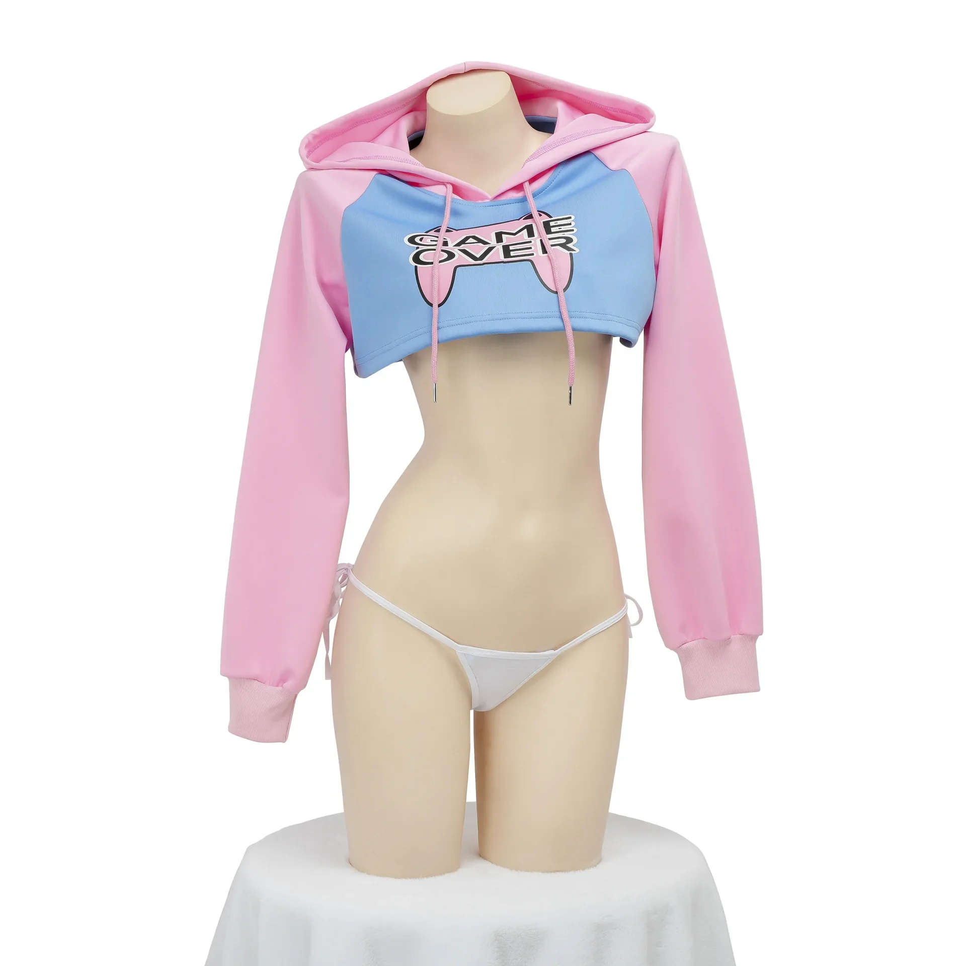 Game Over Anime Girl Pink Blue Short Hoodie Hoodie Uniform Role Playing Costume Sexy Role Playing Costume
Game Over Anime Girl Pink Blue Short Hoodie Hoodie Uniform Role Playing Costume Sexy Role Playing Costume