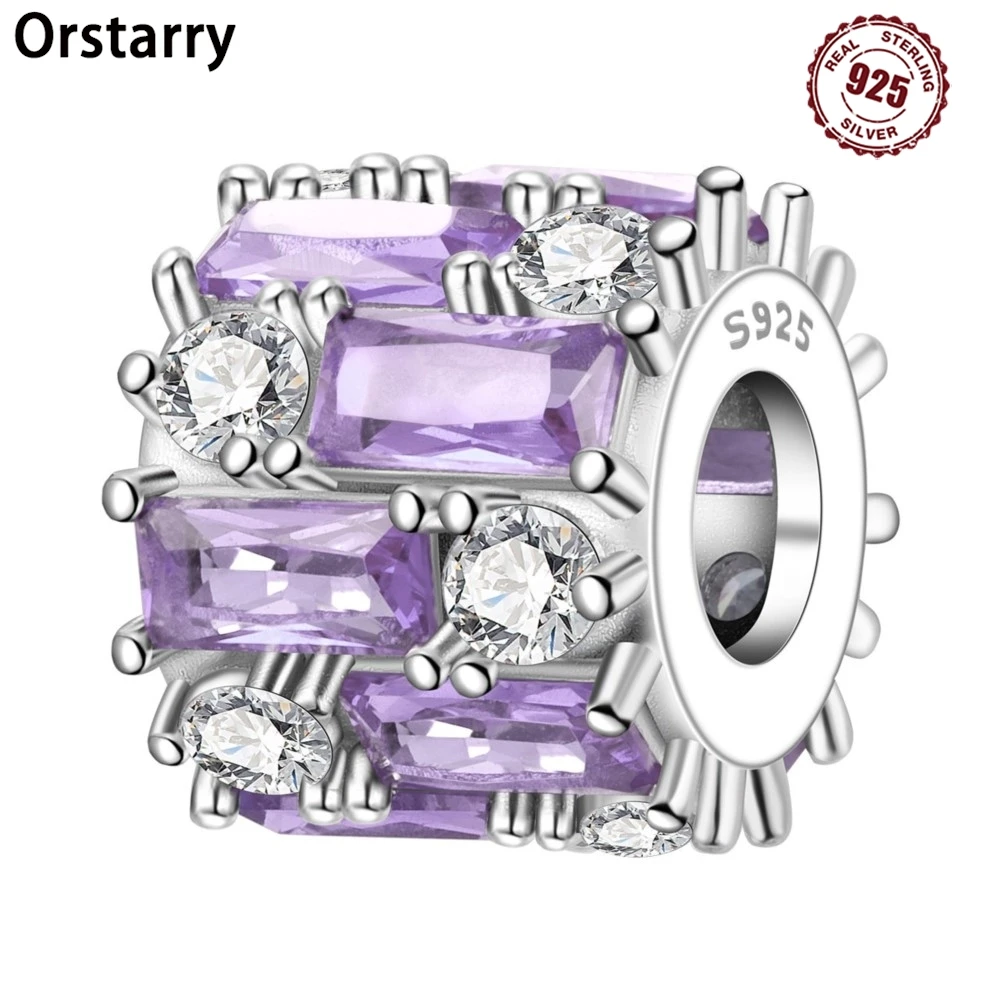Orstarry стерлингового серебра 925 пробы, элегантные фиолетовые цирконовые бусины, оригинальные подвески, браслет, очаровательные ювелирные изделия, вечерние, сделай сам, модные подарки
Orstarry стерлингового серебра 925 пробы, элегантные фиолетовые цирконовые бусины, оригинальные подвески, браслет, очаровательные ювелирные изделия, вечерние, сделай сам, модные подарки