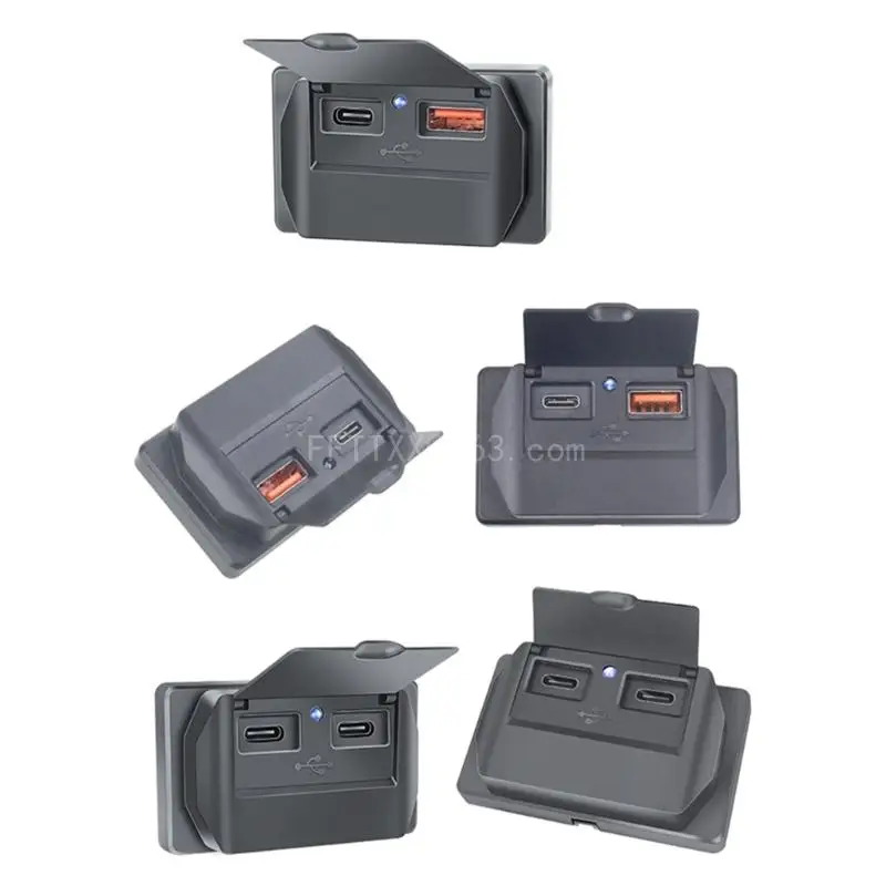 12V/24V RVs USB Outlet with Dust Cover, PD Type & QC3.0 USB Port Panel Mount Car USB Socket Power Adapter
12V/24V RVs USB Outlet with Dust Cover, PD Type & QC3.0 USB Port Panel Mount Car USB Socket Power Adapter