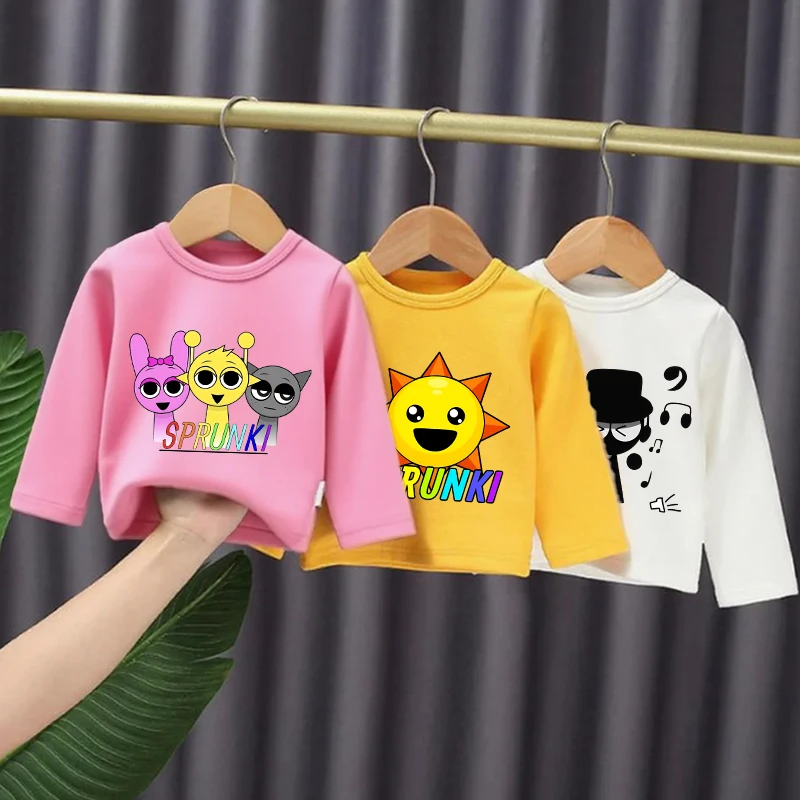 Sprunkis Long-sleeved T-shirt Children's Cartoon Anime Interior Clothing Shirt Children Autumn Winter Sweatshirt Homewear Tops 
Sprunkis Long-sleeved T-shirt Children's Cartoon Anime Interior Clothing Shirt Children Autumn Winter Sweatshirt Homewear Tops