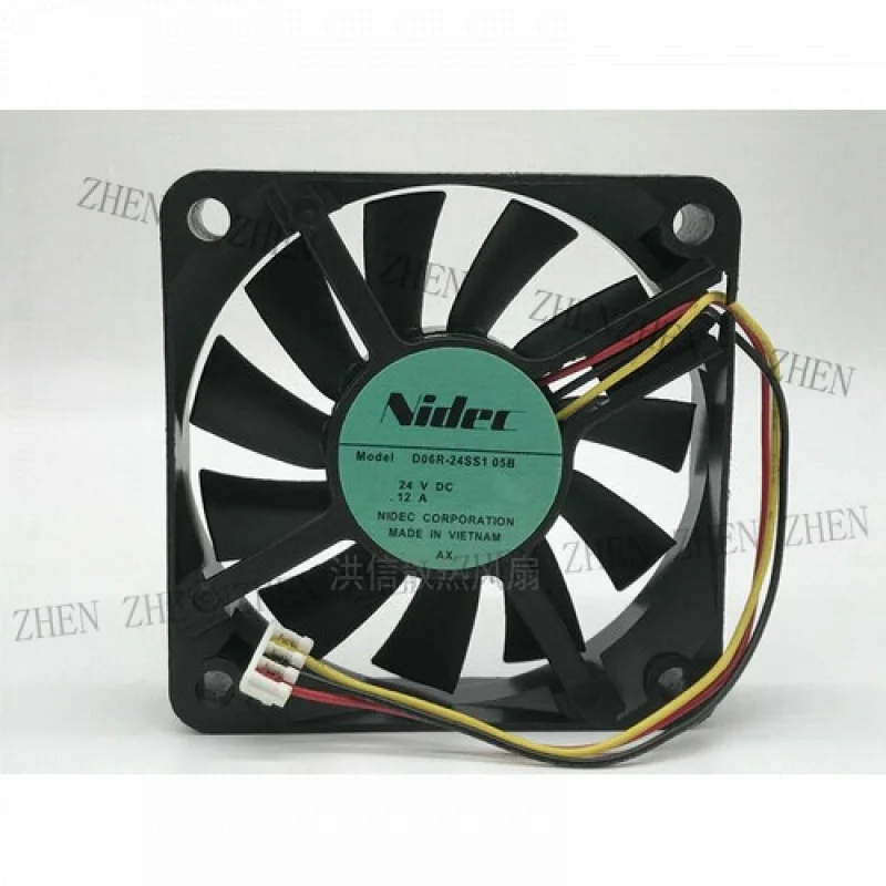 Y FOR D06R-24SS1 05B 24V 0.12A 6CM 6015 3-wire inverter fan
Y FOR D06R-24SS1 05B 24V 0.12A 6CM 6015 3-wire inverter fan