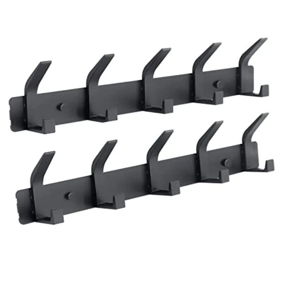 Coat Rack Wall Mounted, 5 Coat Hooks for Hanging Coats, Heavy Duty Metal Double Hook Rack Hook Rail, Coat Rack with Hooks, Wall
Coat Rack Wall Mounted, 5 Coat Hooks for Hanging Coats, Heavy Duty Metal Double Hook Rack Hook Rail, Coat Rack with Hooks, Wall