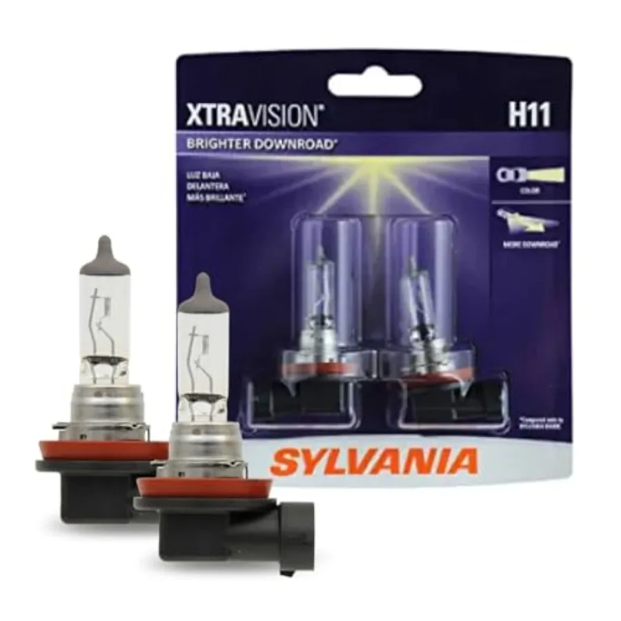 - H11 XtraVision - High Performance Halogen Headlight Bulb, High Beam, Low Beam and Fog Replacement Bulb Contains 2 Bulbs
- H11 XtraVision - High Performance Halogen Headlight Bulb, High Beam, Low Beam and Fog Replacement Bulb Contains 2 Bulbs