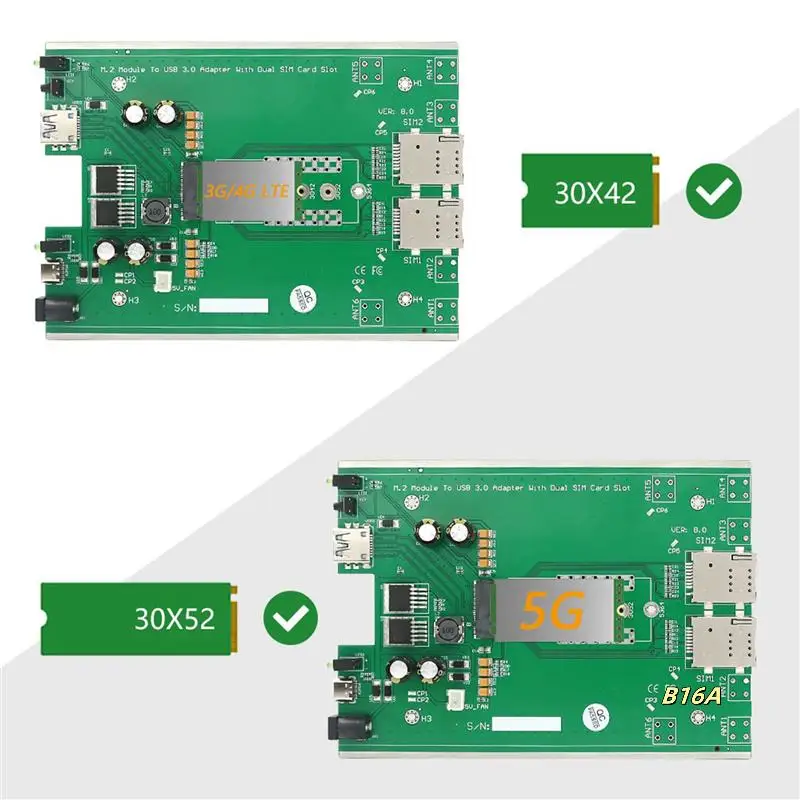 Адаптер 10X NGFF(M.2) 4G/5G к USB 3.0 с вентилятором-кулером/двойным слотом для SIM-карты и вспомогательным питанием
Адаптер 10X NGFF(M.2) 4G/5G к USB 3.0 с вентилятором-кулером/двойным слотом для SIM-карты и вспомогательным питанием